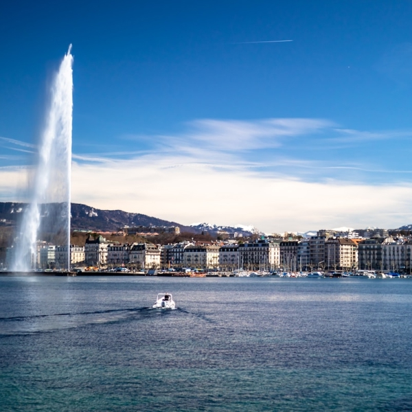 Geneva, airport and train station for the Alps